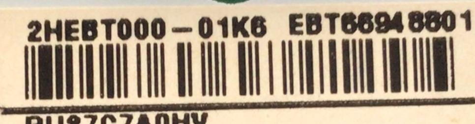 MAIN PARA SMART TV LG OLED 4K RESOLUCION (3840 X 2160) / NUMERO DE PARTE EBT66948801 / EAX69787404 / 2HEBT000-10K6 / RU27C7ADHV / 66928801 / MODELO OLED83C2PUA.BUSYLJR - Imagen 2